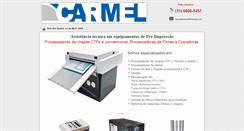 Desktop Screenshot of carmel.frontwebnet.com.br