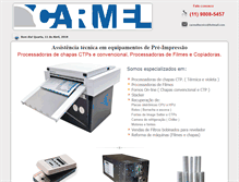 Tablet Screenshot of carmel.frontwebnet.com.br